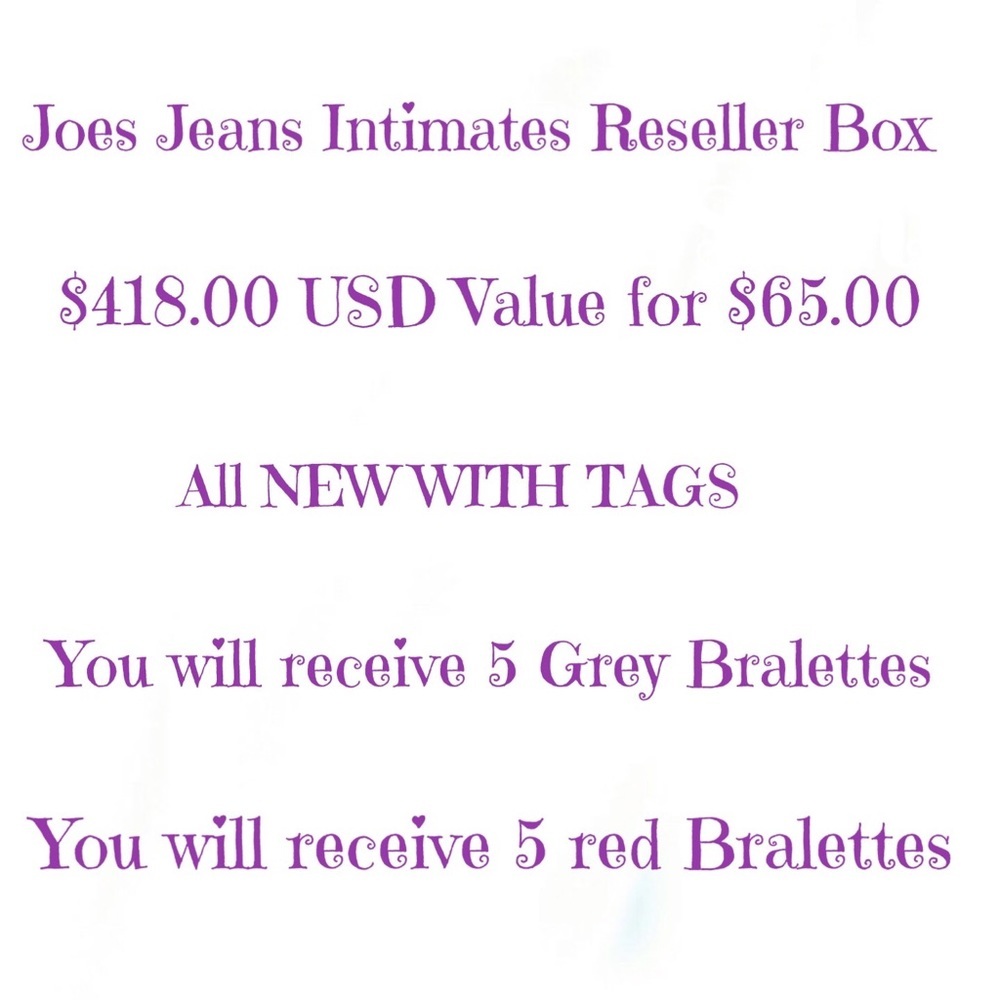 JOES JEANS RESELLERS BOX $50 for $418 USD VALUE